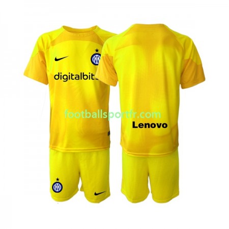 Tenue Inter Milan Gardien Enfant Exterieur 2022-2023 Maillot de Foot